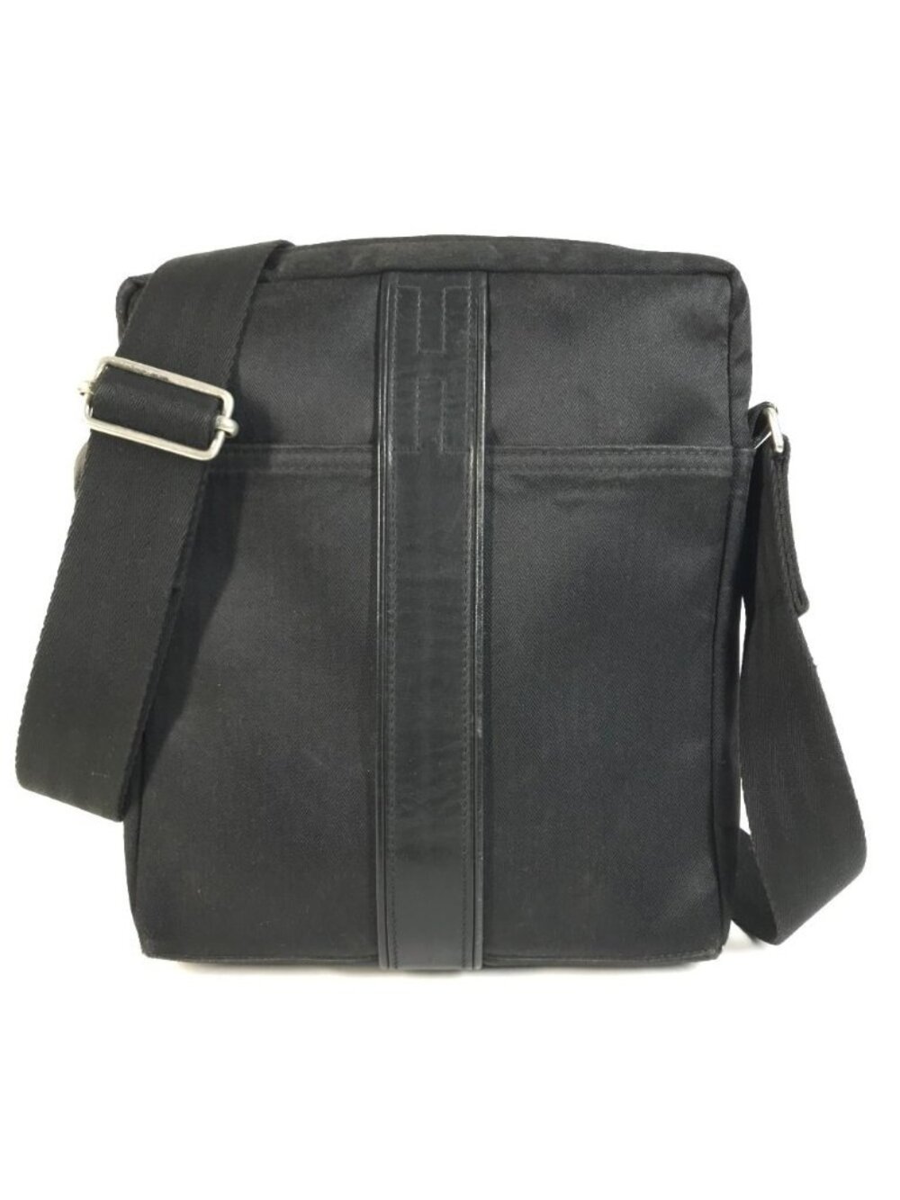 Hermes Shoulder Bag Acapulco Bandouliere Cotton Black